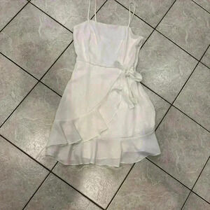 Altar’d State White Spaghetti Strap Dress Size Medium